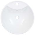 vidaXL Umývadlo s prepadom 46,5x18 cm keramické biele