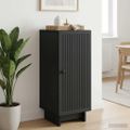 vidaXL Servírovacia skriňa Čierna 33 x 34,5 x 90 cm Kompozitné drevo