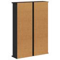 vidaXL CD Skrinka 2 ks Čierny dub 60 x 17 x 92 cm Kompozitné drevo