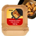 TESLA AirCook QB2058 - papierová forma pre horúcovzdušnú fritézu 20 x 20 cm (100 ks)