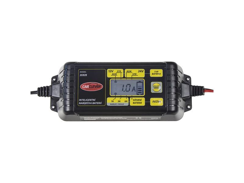 Nabíjačka akumulátorov CARCLEVER 35939 12V/24V 6A