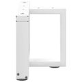 vidaXL Nohy konferenčného stolíka v tvare T, 2 ks, biele, 50x25x(30-31) cm, oceľové