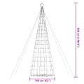 vidaXL LED vianočný stromček 1534 LED modré 500 cm