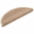vidaXL Samolepiace nášľapy na schody 15 ks 56x17x3 cm pieskové
