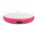 vidaXL Nafukovací gymnastický matrac s pumpou 100x100x15 cm PVC ružový