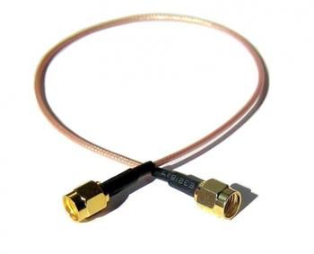 Pigtail 25 cm RSMA mužský - RSMA mužský RG316 (pre UBNT antény)