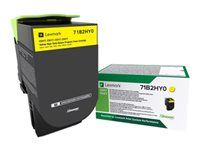 Vysoká výťažnosť - žltá - originálna - kazeta s farbivom LCCP, LRP - pre Lexmark CS417dn, CS517de, CX417de