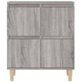 vidaXL Komody 3 ks sivý dub sonoma 60x35x70 cm kompozitné drevo