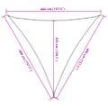 vidaXL Tieniaca plachta 160 g/m² modrá 4x4x4 m HDPE