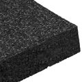 vidaXL Pad z gumových granúl na dvor Čierny 9 x 9 x 2 cm Guma