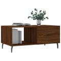 vidaXL Konferenčný stolík hnedý dub 90x50x40 cm kompozitné drevo