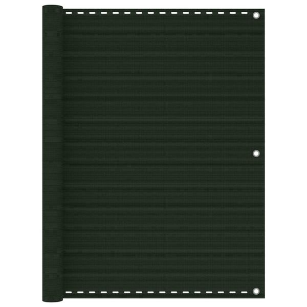 vidaXL Balkónová markíza tmavozelená 120x600 cm HDPE