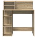 vidaXL Stôl Sonoma dub Kompozitné drevo 90 x 48 x 101,5 cm