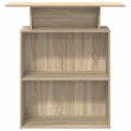 vidaXL Recepčný pult, dub sonoma, 100x40x104 cm, imitácia dreva