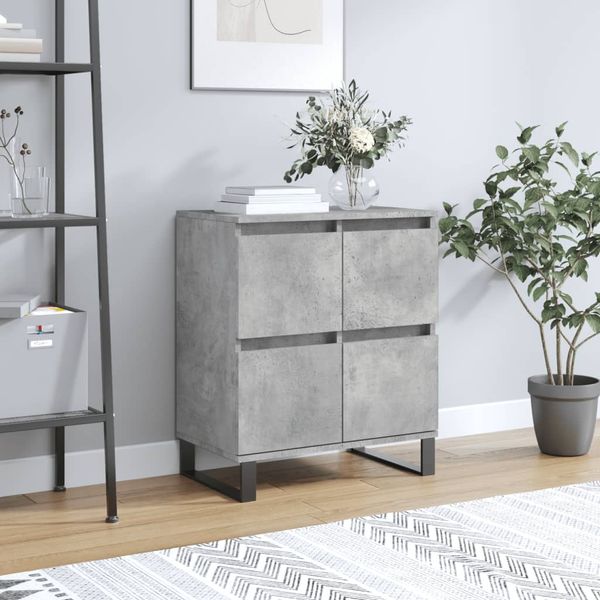 vidaXL Komoda betónovo sivá 60x35x70 cm spracované drevo