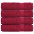 vidaXL Sprchové osušky FROGN 4 ks bordové 70x140 cm 360 g/m²