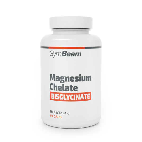 Magnézium chelát (bisglycinát) - GymBeam, 90 kaps., kapsulovaný