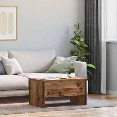 vidaXL Konferenčný stolík Staré drevo 102 x 50,5 x 46,5 cm
