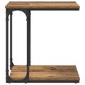 vidaXL Bočný stôl Staré drevo 50 x 35 x 52 cm Kompozitné drevo