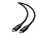 USB4 (40 Gb/s) - USB kábel - USB-C (M) do USB-C (M) - USB 2.0 / USB 3.2 / USB4 / Thunderbolt 3 - 20 V - 5 A - 80 cm - reverzibilné konektory, podpora 8K, kontakty pozlátené, USB napájanie (100 W) - čierna