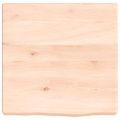 vidaXL Kúpeľňová doska 40x40x(2-6) cm neošetrený masív