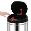 vidaXL Automatický odpadkový kôš so senzorom 50 l, nehrdzavejúca oceľ