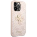 Puzdro Guess pre iPhone 15 Pro 6,1" GUHCP15L4GMGPI ružová HC PU koža 4G Metal Logo