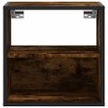 vidaXL Nástenné nočné stolíky 2 ks dymový dub 40x31x39,5 cm