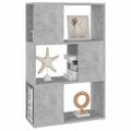 vidaXL Knižnica deliaca stena betónovosivá 60x24x94 cm drevotrieska