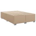 vidaXL Boxspring posteľ s matracom kapučínová 160x200 cm umelá koža
