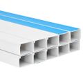 vidaXL Káblový rozvod samolepiaci 50x25 mm 10 m PVC