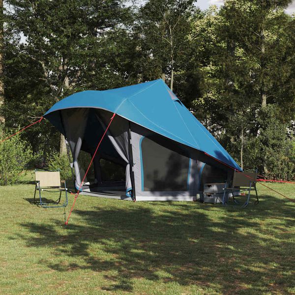vidaXL Tipi stan so strechou s úložiskom Modrá 508 x 470 x 300 cm taft