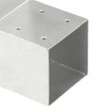 vidaXL Trámová spojka v tvare L 101x101 mm pozinkovaný kov