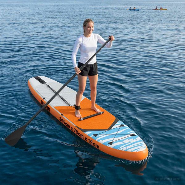 vidaXL SUP doska so sedadlom 2-in-1 TRITON 305 x 76 x 15 cm Modrá pre