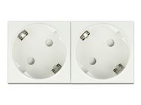 Easy 45 Uzemnená napájacia zásuvka s uhlom 45°
