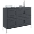 vidaXL Komoda antracitová 100,5x39x79 cm oceľ