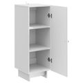 vidaXL Servírovacia skriňa Biela s vysokým leskom 33 x 34,5 x 90 cm