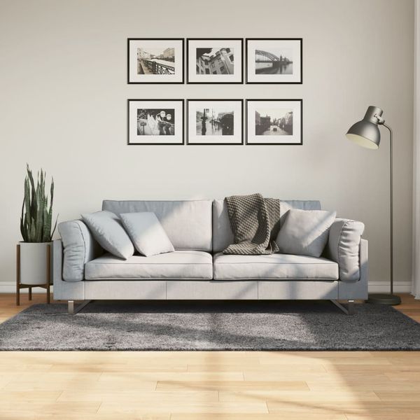 vidaXL Koberec HUARTE krátky vlas mäkký umývateľný antracit 120x170 cm