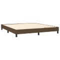 vidaXL Posteľný rám s boxspringom tmavohnedá 180x200 cm látka