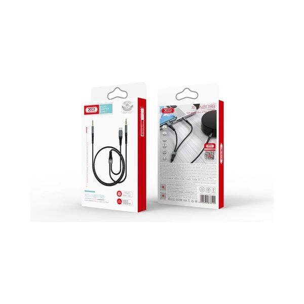 kábel PremiumCord redukcia Typ C - Jack 3,5mm, 10cm, biela farba