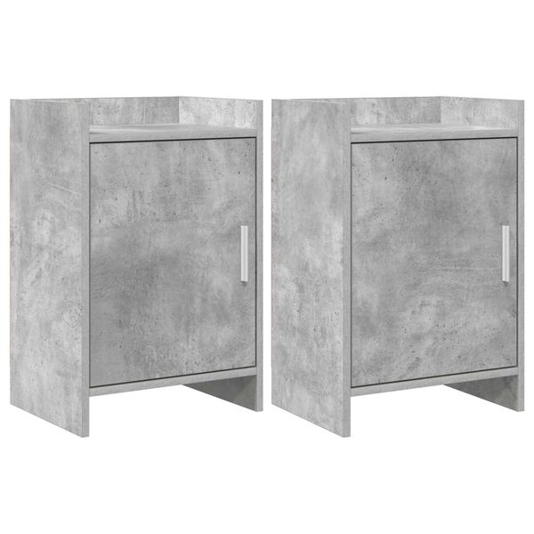 vidaXL Nočné stolíky 2 pcs Betónovo sivá 40 x 30 x 60 cm
