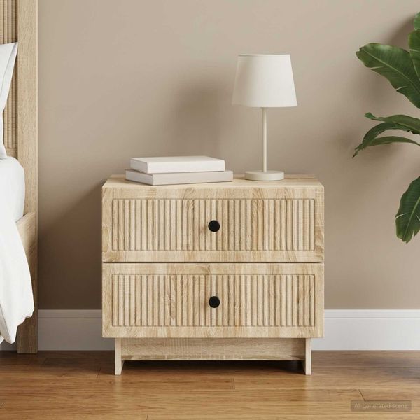 vidaXL Nočný stolík Dub sonoma 62 x 34,5 x 47,5 cm Kompozitné drevo