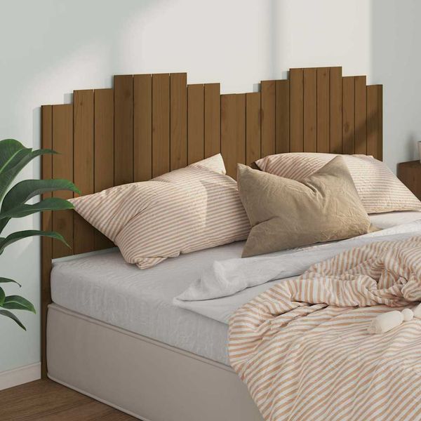 vidaXL Čelo postele medovohnedé 206x4x110 cm masívna borovica