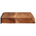 vidaXL Nástenné police 2 ks 60x20x3,5 cm, akáciový masív