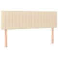 vidaXL Boxspring posteľ s matracom krémový 140x190 cm látka