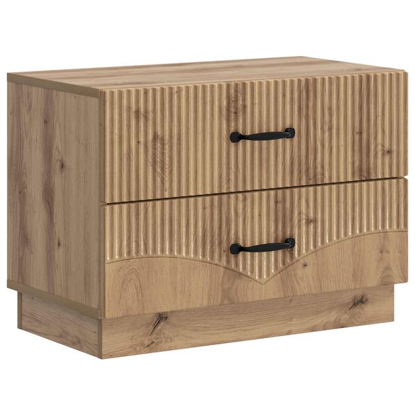 vidaXL Nočný stolík Dub artisan 62 x 34,5 x 44,5 cm Kompozitné drevo