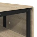 vidaXL Jedálenský stôl 122 x 80 x 76,5 cm Kompozitné drevo Dub sonoma
