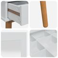 vidaXL Sada toaletného stolíka FAUSKE 4 ks Biela 76 x 50 x 143 cm