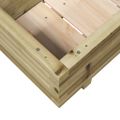 vidaXL Záhradný kvetináč 110x40x26,5 cm impregnovaná borovica
