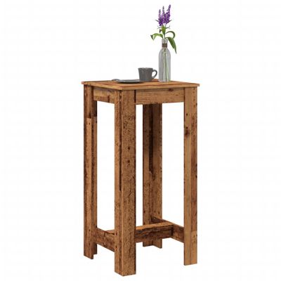 vidaXL Barový stôl staré drevo 51x50x103,5 cm kompozitné drevo